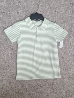 Edgehill Collectio Striped Polo Shirt for Kids - Light Green